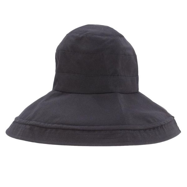 

fisherman hat ladies summer big edge visor shade hat fashion sun protection cap for outdoor travel beach (black), Black;white