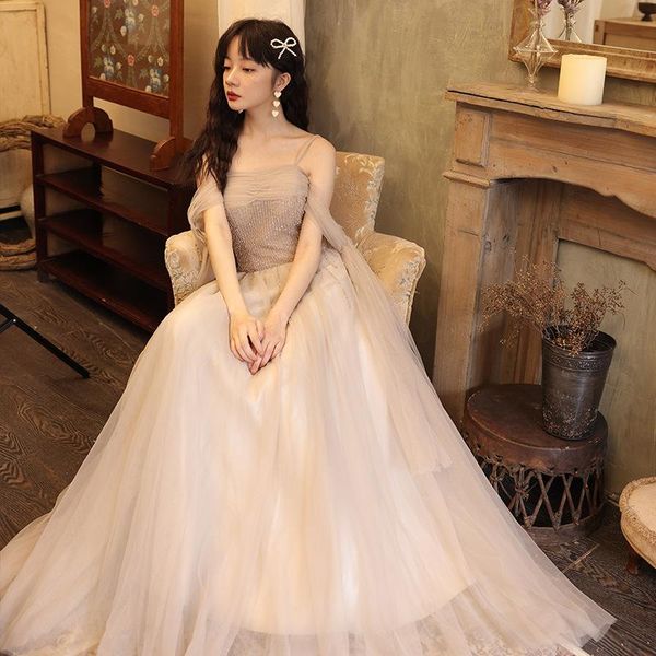 

ethnic clothing summer women elegant party evening dresses backless lacing up dress vestidos 2021 female spaghetti strap long tull gown, Red