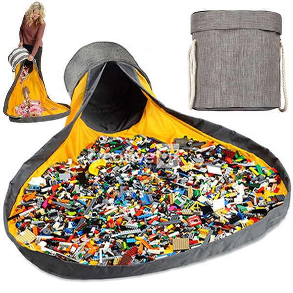 

New portable foldable childrens game toy cleaning storage bag container multifunctional portable toy practical storage