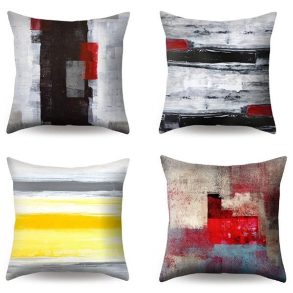 

pillow case abstract cushion cover geometric cases home decoration throw decor