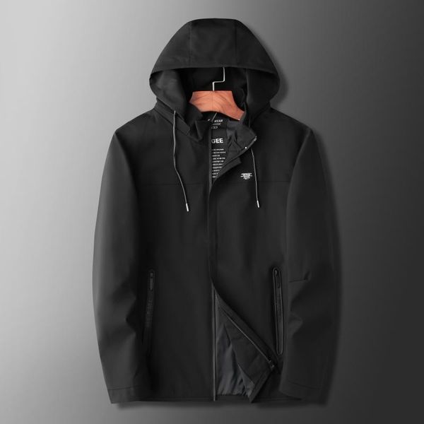 

men's jackets plus size solid black wide-waisted mens hoodies 2021 autumn winter casual zipper coats male oversize, Black;brown