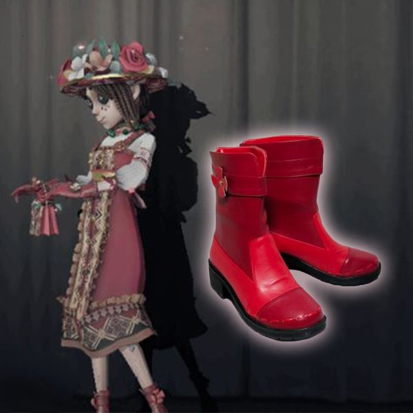 

game in woods new skin cosplay shoes anime identity v gardener women/man short size boots vsx0, Black