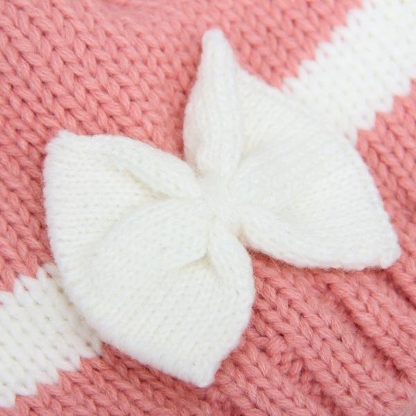 

newborn baby girl boy infant toddler knitting wool crochet hat soft hat cap baby winter hats knitting bow qylsup, Yellow