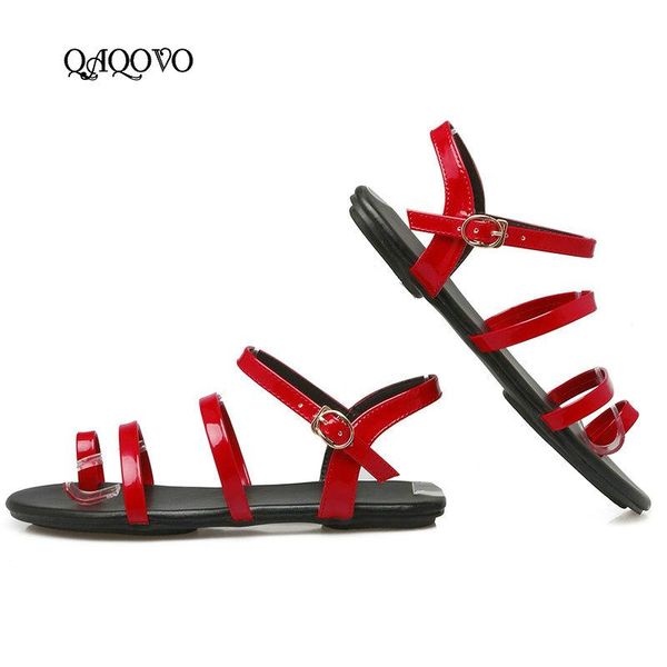 

sandals 2021 summer light flat women buckle open toe fashion casual shoes, Black