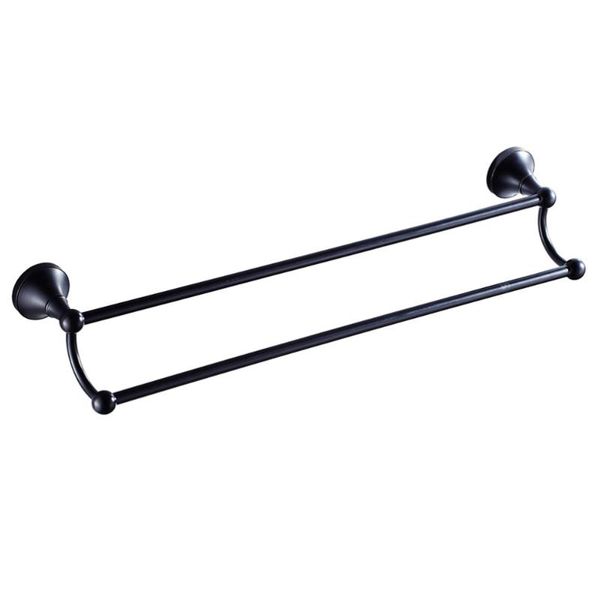 

towel racks 1pc brass storage rack household bathrobe bathroom accessory (black)