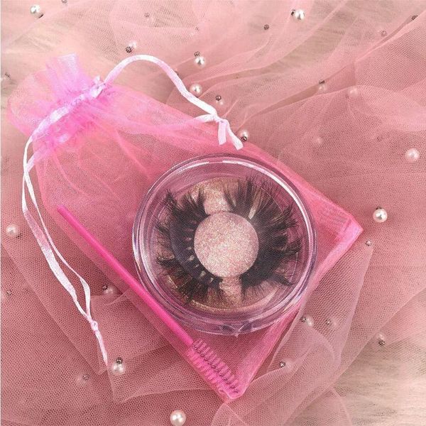 

false eyelashes eyelash packaging bag with string bags pink baggies makeup gift mascara cute for wands cos z2y8