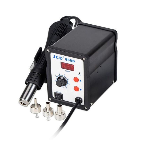 

professional heat guns bk-858d smd brushless gun air rework soldering station+3pcs nozzles station wire with clamp 700w