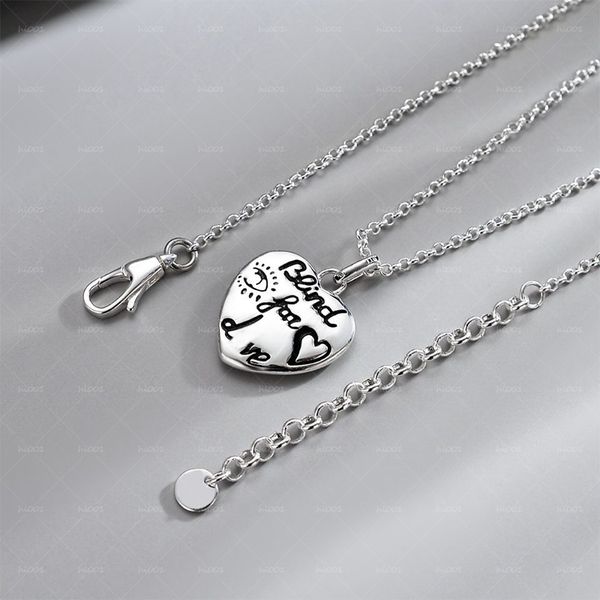 

designer necklace brand classic double-sided retro personality high-end fashion heart-shaped flowers and birds tiger head boyfriend and girl, Silver