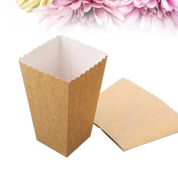 

gift wrap 50pcs paper popcorn box wedding candy food bag favors birthday party decoration supplies size 1