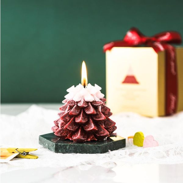 

candles handmade christmas tree candle soywax holiday
