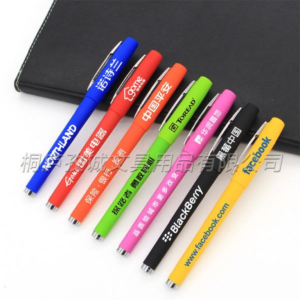 

painting pens advertisement neutral printing color busins signature black gift water pen, Black;red