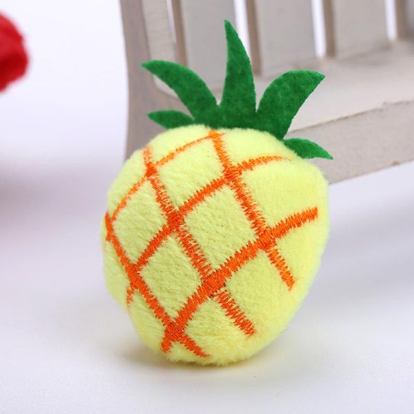 Cat Toys 1pcs Pet Mint Fruit Series серия животных мягкие плюшевые хлопчатобу