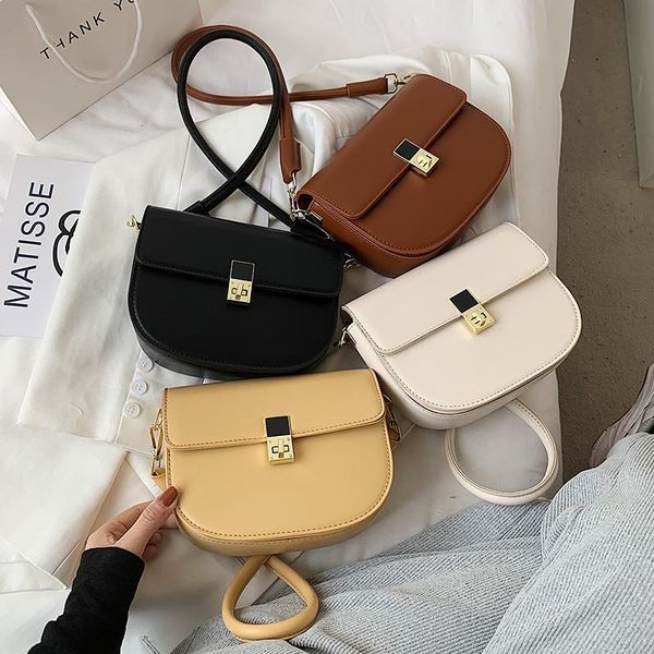 

evening bags women's premium texture luxury shoulder bag 2021 fashion designer pure color cover handbag all-match messenger purses