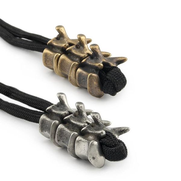 

1pcs vintage bone brass knife beads paracord bracelet accessories vertebrae diy paracord bead