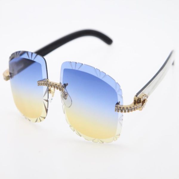 

2021 buffalo 3524012-b sunglasses horn mix white man black quality diamond rimless glasses high sunglasses inside kicq, White;black