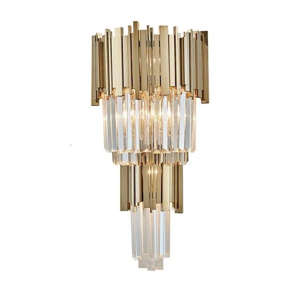 

wall lamp nordic postmodern design sconces light simple strip glass modern ins wind blue white gray lights for home