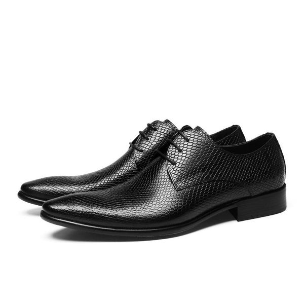 

dress shoes fashion black serpentine business genuine leather mens formal prom