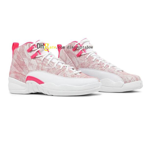 

12 gs arctic pink basketball shoes womens 12s sneakers 510815 101 for sale us 36-40