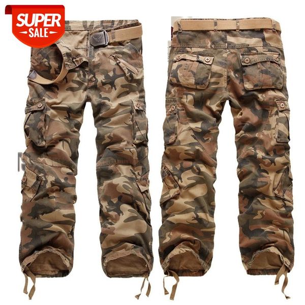 

casual spring autumn 2020 outdoor military style cargo pants army tactical camouflage trouers 28-38 40 #jr2e, Black