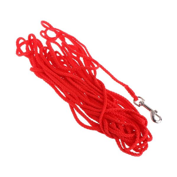 

pet dog leash long obedience training lead recall walking rope strap 5/10/15m p9yb