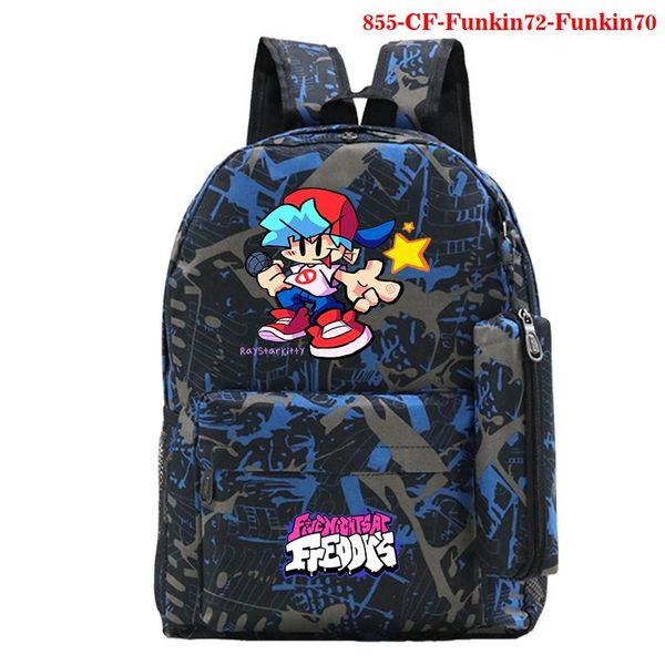 

backpack friday night funkin school bag for boys teenager travel bagpack plecak back to mochila with pen
