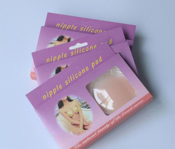 

silicone nipple cover tape invisible bra shaper body sets milk paste plus nipple covers breast with box package, Black;white