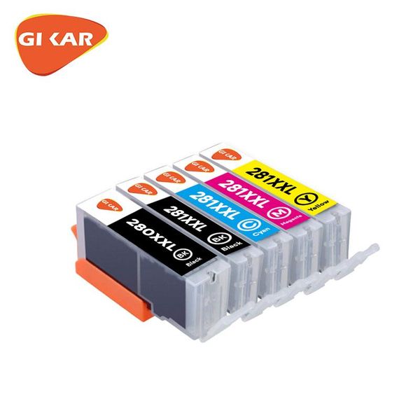 

gikar for canon printer ink cartridge pgi 280xxl cli 281 xxl compatible for canon pixma tr7520 tr8520 ts6120 ts8120 ts9120ts6220