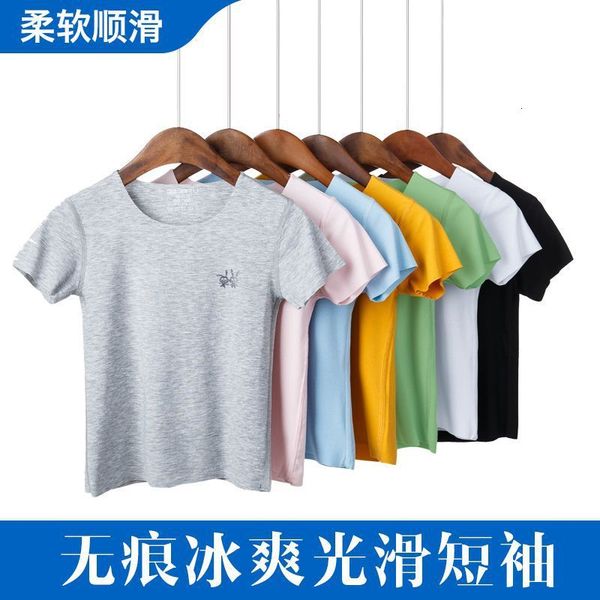 

short sleeve bottomed summer color t-shirt children's solid waistcoat available for boys and girls, Black;white