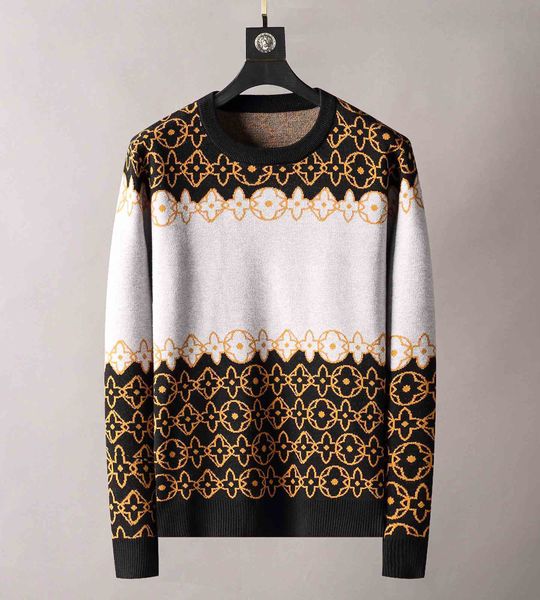 

mens klassische stickerei pullover stricken baumwolle freizeit wÃ¤rme pullover jumper pullover designer sweater 2 farben, White;black