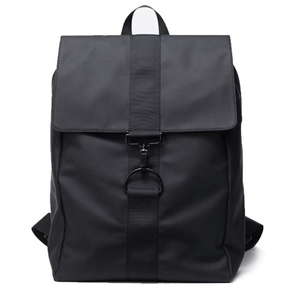 

backpack casual anti-theft men waterproof pu leather black travel bag large capacity teenager male mochila lapbackpacks