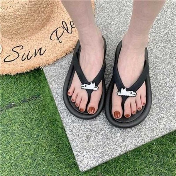 

summer light weight non-slip basic home shoes women slides soft bathroom outdoor slippers beach flip-flop women sandals 210611, Black