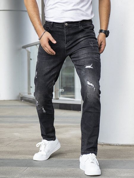 

men slant pocket ripped jeans g0hf#, Blue