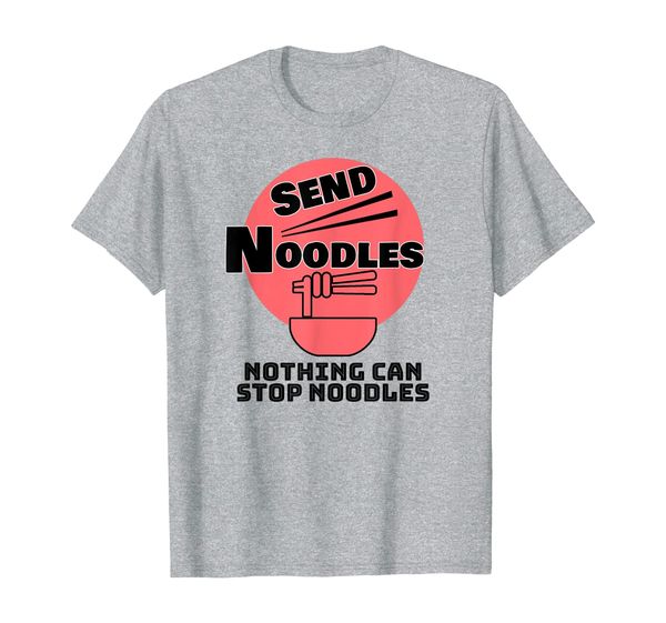 

james send noodles t shirt for noodle fans, White;black