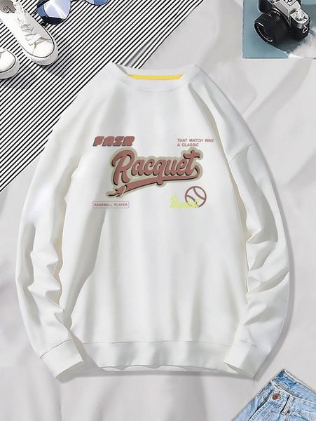 

men baseball & slogan graphic pullover z8ea#, Black