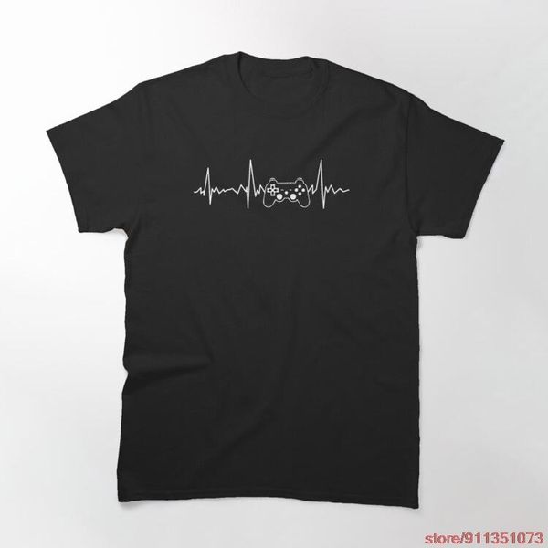 

men's t-shirts gamer heartbeat esports video game players graphic tees - cool novelty design for guys, White;black