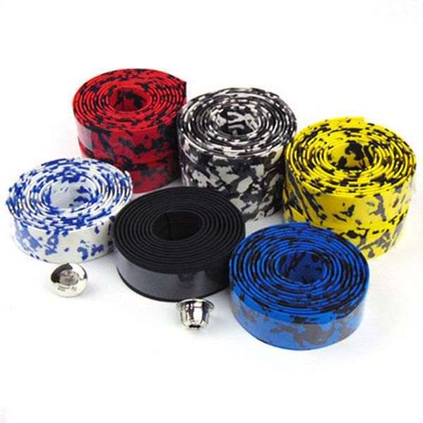 

bike handlebars &components camouflage bicycle handlebar tape wrap belt with handle bar plugs mountain road winding mtb cycling accessories