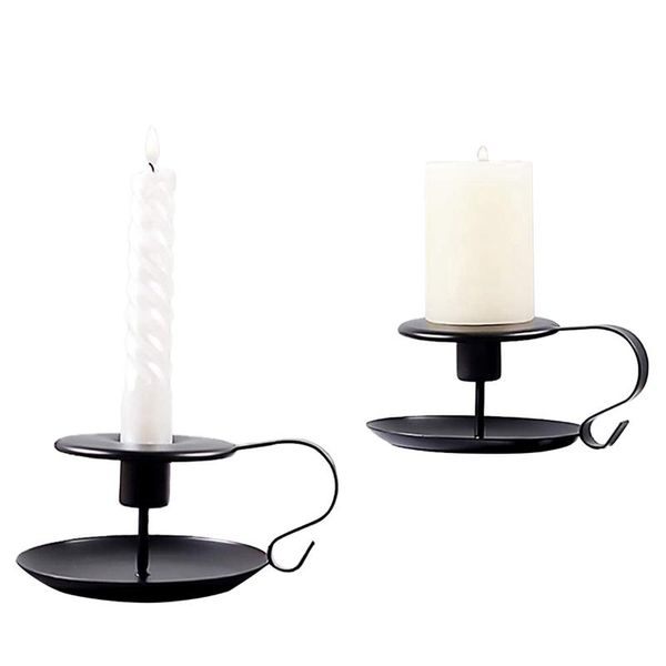 

2pcs candlesticks, small iron fashion candle holder candle stand for home coffee shop l decoration 2021 new arrivals