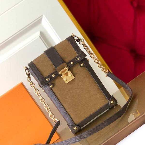 

women shoulder bag chain crossbody handbags lady calf leather handbag classic old flower phone purse samll wallet, Black;red