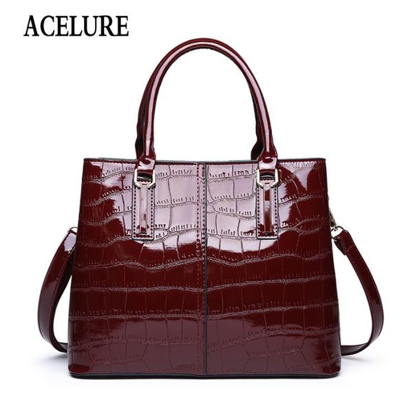 

cross body acelure women's shoulder bag luxury classic crocodile pattern handbag brand designer large capacity messenger