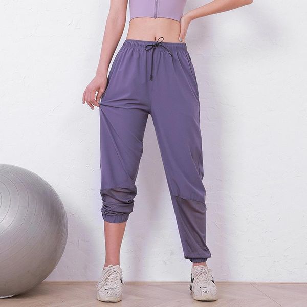 

running pants sports trousers women's casual loose yoga spring fitness, Black;blue