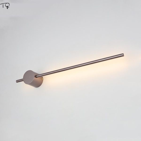 

nordic minimalist simplelong strip wall lamp gold black home decor kitchen bathroom living room sofa background bedroom study