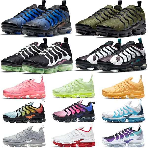 

plus tn running shoes for men women triple black white usa swingman rough green yolk cherry cool grey lemon lime zebra mens trainers sports