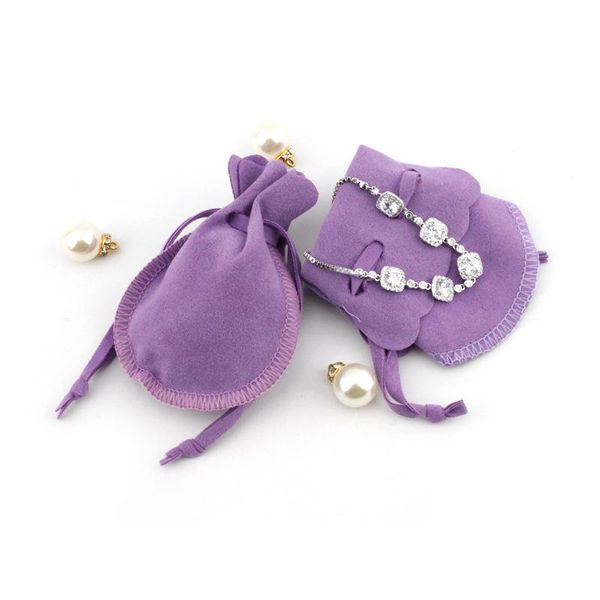 

50pcs/lot drawstring velvet gift bags multi size jewelry packaging wedding pouches with candy bracelet sachet can pr jlleju