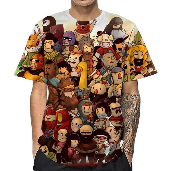 

men's t-shirts cloocl cartoon anime men full 3d printed clothing casual outfits personality diy customized product s-7xl, White;black
