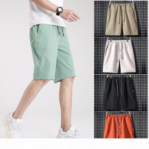 

us stock dhl shipping mens gym fitness sports running short pants m-4xl solid color mens shorts casual home joggings fy9108, Black