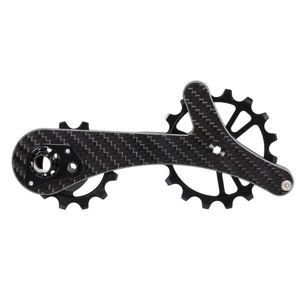 

bike derailleurs lixada derailleur pulley carbon fiber bicycle rear jockey wheel set 16t+12t ceramic guide roller idler for