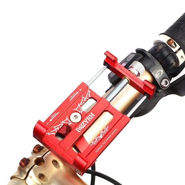 

car & truck racks 2021 adjustable aluminium alloy bicycle mobile phone holder stands anti-slip bike motorcycle handlebar metal bracket