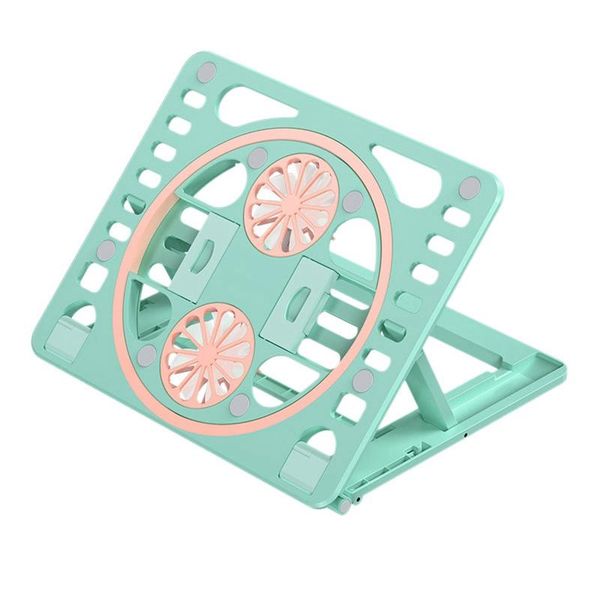 

fans & coolings lapstand, portable liftable folding dual fan cooling stand for , ipad