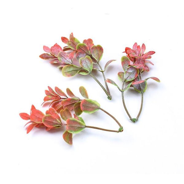 

10pcs plastic grass mini fake tree christmas decorations for home scrapbook wedding decorative flowers wreaths artificia jlluht