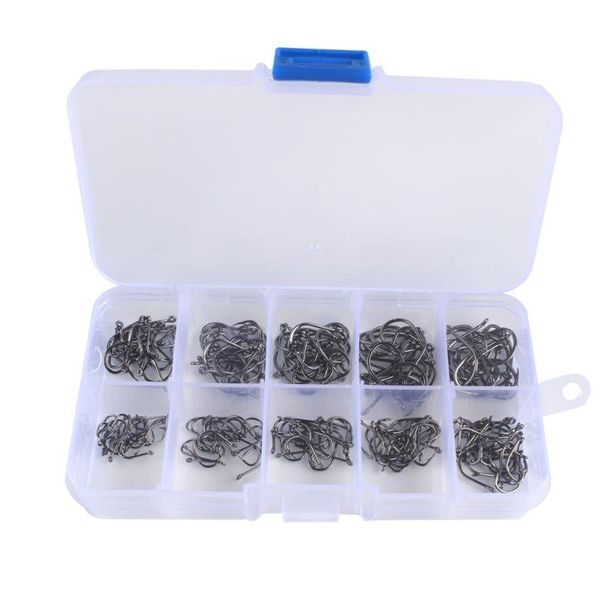 

wolface 500pcs fishing hooks set carbon steel single circle fishhook fishing jip barbed carp hooks sea tackle accessories